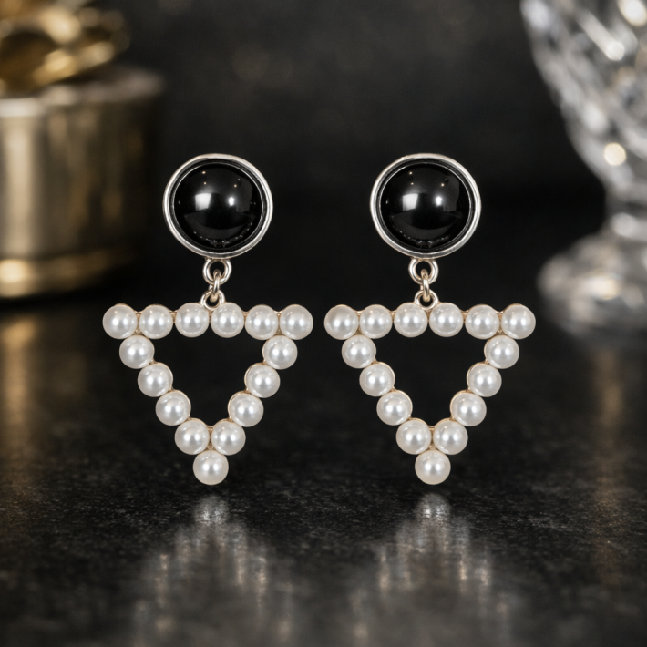 Aros Triangulares Perlas