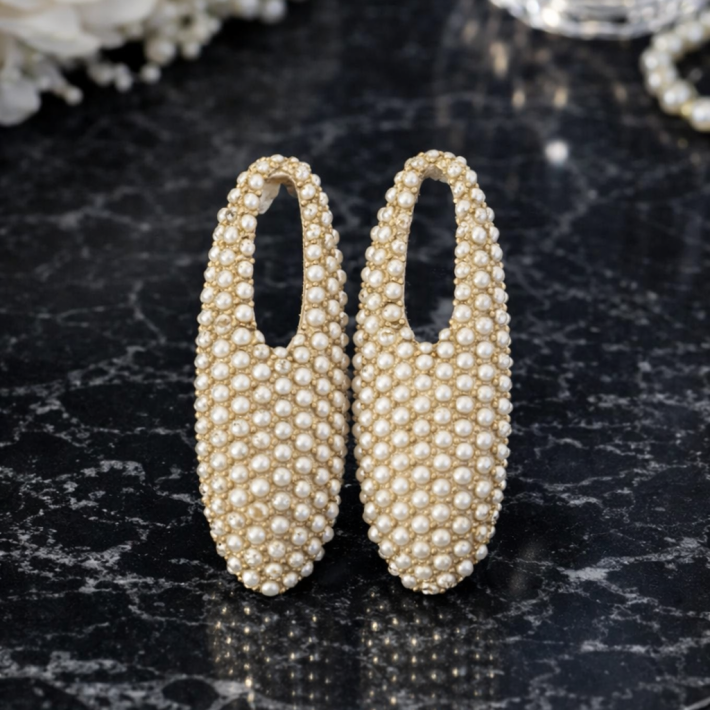 Aros Ovalados de Perlas