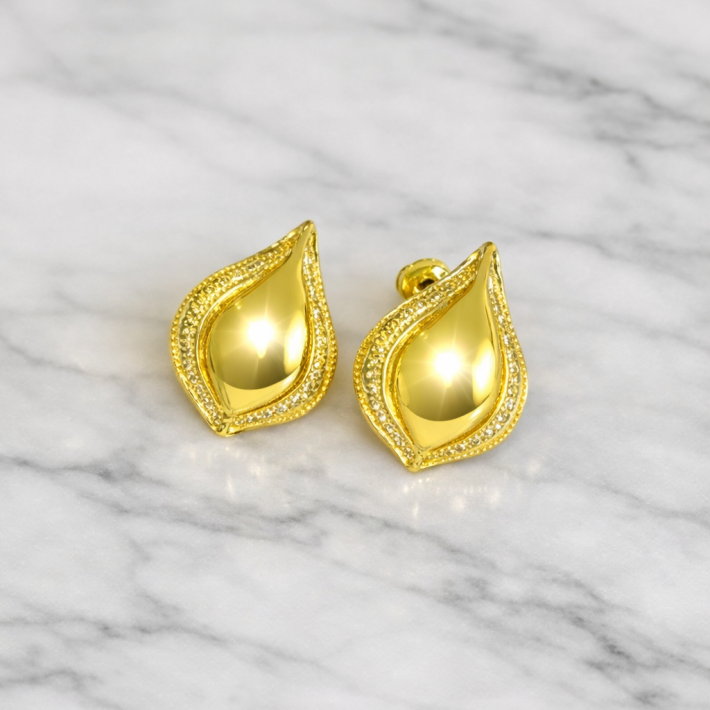 Aros Lágrimas Dorada