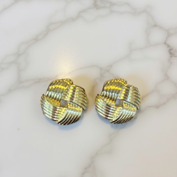 Aros Trenzados Dorados